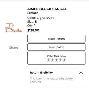 SCHUTZ Aimee Block Sandal - Beige